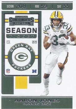 2022 Panini Contenders Aaron Jones Season Ticket #41 Green Bay Packers