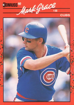 Mark Grace #520 Topps 1991 Baseball Card (Chicago Cubs) VG