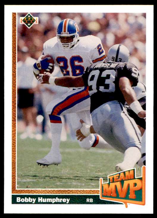 Bobby Humphrey autographed Football Card (Denver Broncos) 1991 Pro Line #64