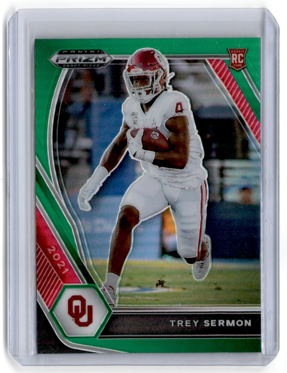 Trey Sermon 2021 Panini Obsidian Rookie Patch Autograph /50 SAN FRANCISCO  49ERS - All-Star Sports