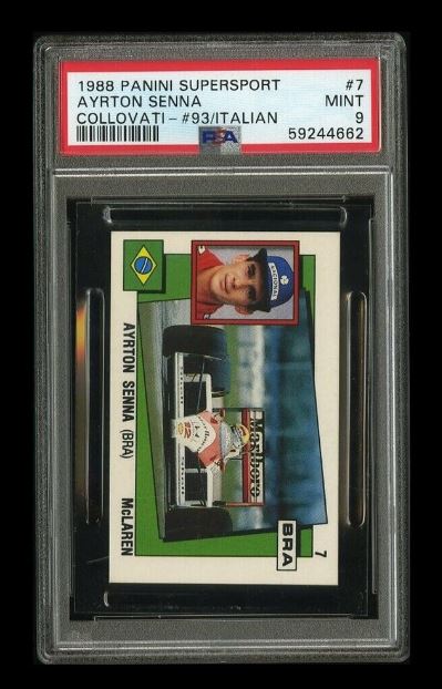 1988 Panini Supersport Italian Ayrton Senna #7