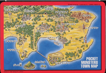 Pocket monsters town map