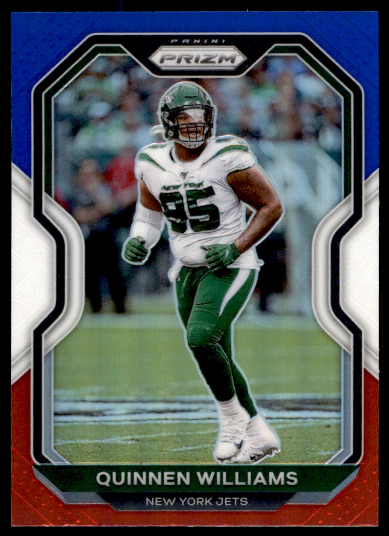 2022 Prizm Checkerboard SSP Quinnen Williams #230 Black & Red SP NY JETS  MINT!!