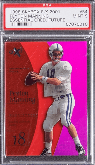 1998 Skybox E-X2001 Essential Credentials Future Peyton Manning RC #54