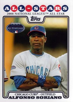 Alfonso Soriano player worn jersey patch baseball card (New York Yankees)  2004 Upper Deck Vintage #SSM13