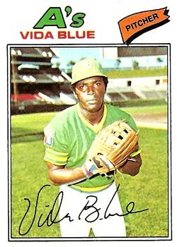 Vida Blue Oakland A's Signed 1972 Topps Card #170