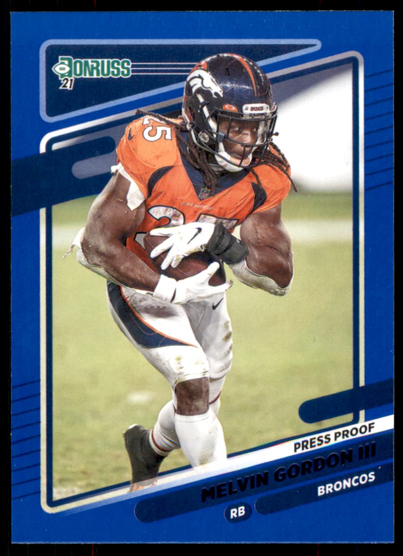 : 2020 Absolute Retail Football Green #44 Melvin Gordon III Denver  Broncos Official NFL Trading Card by Panini America : Collectibles & Fine  Art