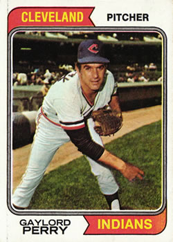 Gaylord Perry 1975 Topps #530 HOF, Pitcher, Cleveland