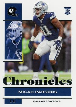 Micah Parsons 2021 Panini Absolute Silver Rookie Card #158 Dallas Cowboys