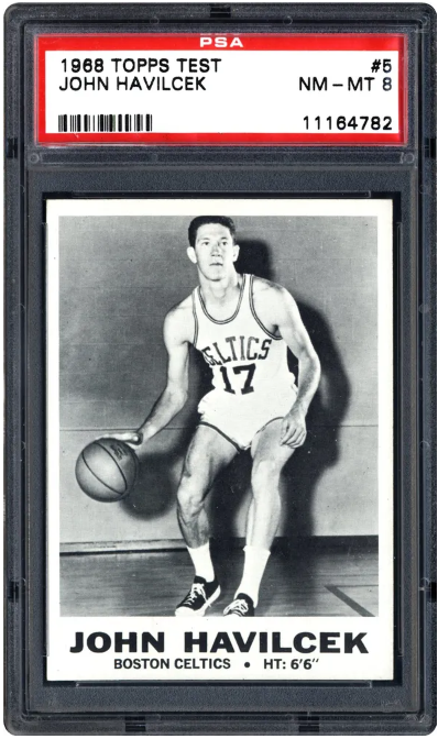 1968 John Havlicek Topps Test Basketball Rookie Card #5