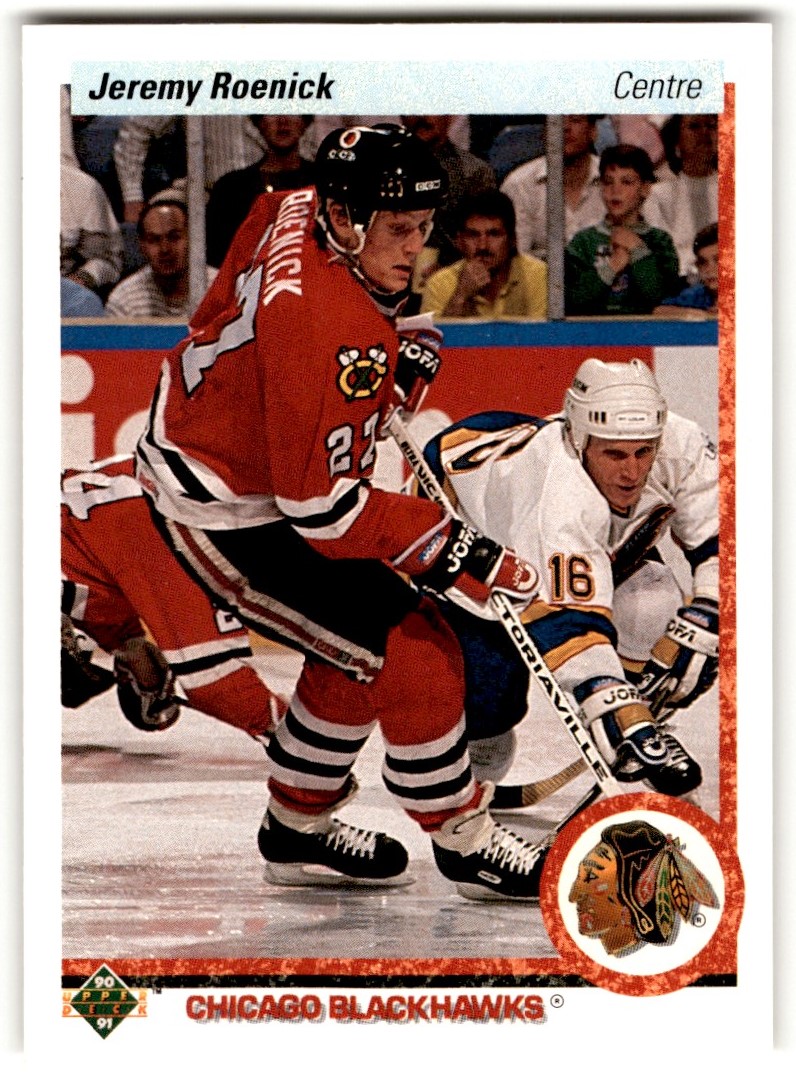 Jeremy Roenick autographed Hockey Card (Chicago Blackhawks