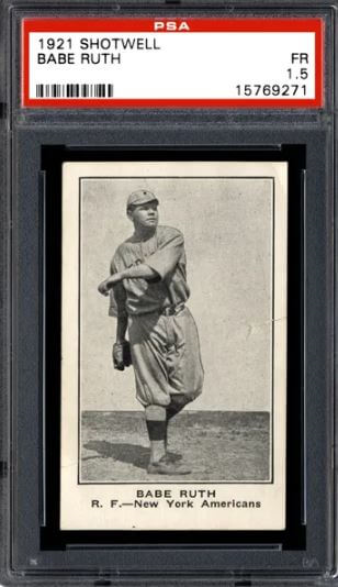 1921 Shotwell Babe Ruth