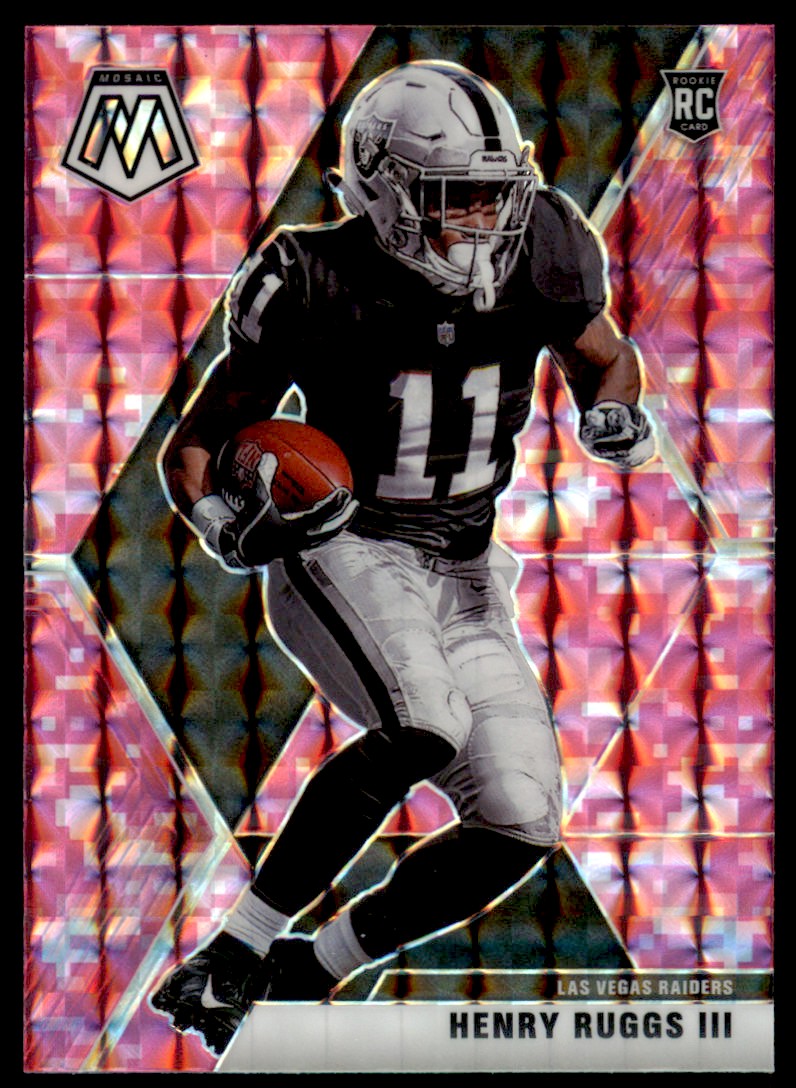 2020 Panini Mosaic #269 Henry Ruggs III RC Rookie Las Vegas Raiders NFL  Football Trading Card