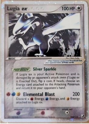 2002 Pokémon EX Unseen Forces Lugia #105