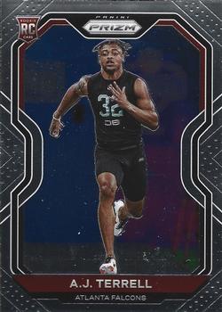 AJ TERRELL PRIZM ROOKIE CARD SP #/799 ATLANTA FALCONS 2020 PANINI DONRUSS  ELITE