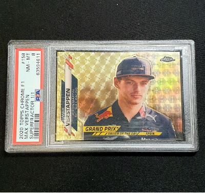 2020 Topps Chrome F1 Grand Prix Max Verstappen SuperFractor Rookie Card 1/1 #158