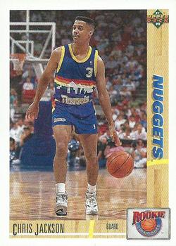 Chris Jackson #461 NBA Hoops 1991-92 Basketball Trading Card