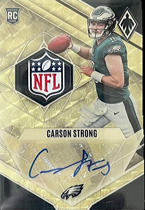 CARSON STRONG discount AUTOGRAPHED /25 GOLD PARALLEL ROOKIE CARD