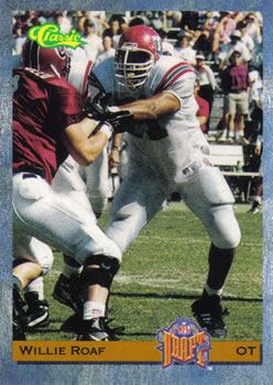 1993 Upper Deck #6 Willie Roaf Rookie New Orleans Saints