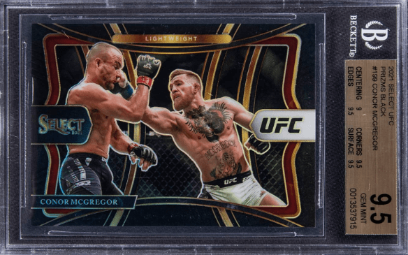 2021 Panini Select UFC Black Prizm Conor McGregor #199 1/1—$11,500