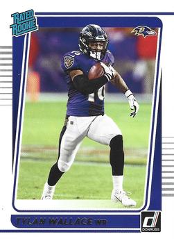 Tylan Wallace 2021 Panini Playbook Gridiron Gear Jersey GG-TWA Rookie  Ravens |