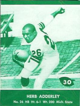 : 1967 Philadelphia # 74 Herb Adderley Green Bay Packers  (Football Card) (UER) Dean's Cards 5 - EX Packers : Collectibles & Fine Art