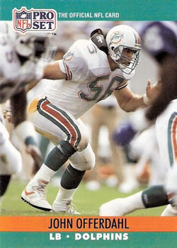 JOHN OFFERDAHL - Line Backer - Miami Dolphins 9 Card Assorted Lot - 6318