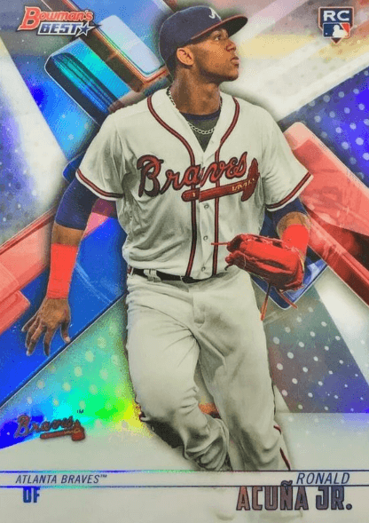 2018 Bowman's Best Ronald Acuna Jr. Orange Refractor #51