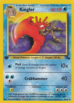 first edition krabby pokemon card 1st Edition Fossil (62/62) Complete Set 1999| TradingCardSets.Com main image 1