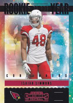  2020 Donruss Press Proof Blue Football #349 Isaiah