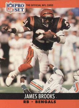 James Brooks - Bengals #19 Score 1990 NFL Football Trading Card