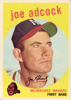  1957 Topps # 117 Joe Adcock Milwaukee Braves (Baseball