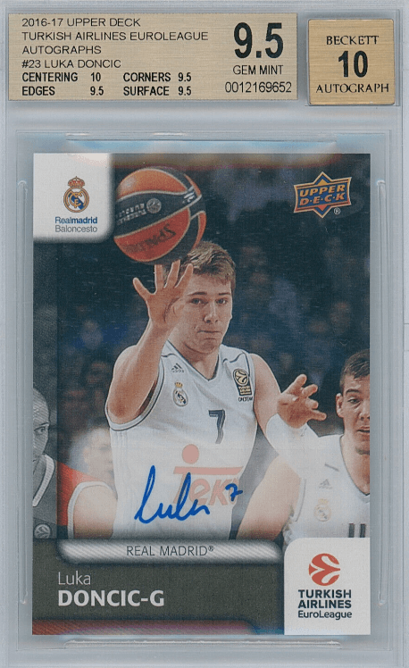 2016-17 Upper Deck Turkish Airlines EuroLeague Autograph Luka Doncic #23
