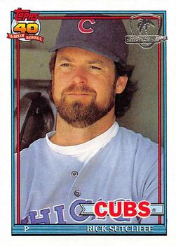 Rick Sutcliffe - Cubs #407 Score 1989 Baseball Trading Card