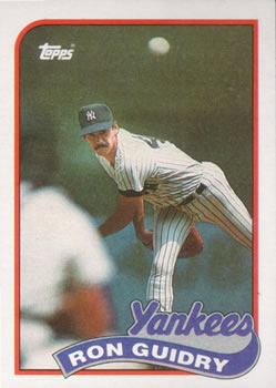 Ron Guidry autographed baseball card (New York Yankees) 1982 Donruss #17  Diamond Kings