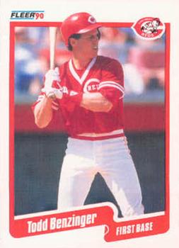 Autograph Warehouse 626145 Todd Benzinger Autographed Baseball Card - Cincinnati  Reds - 1990 Topps No.712 at 's Sports Collectibles Store