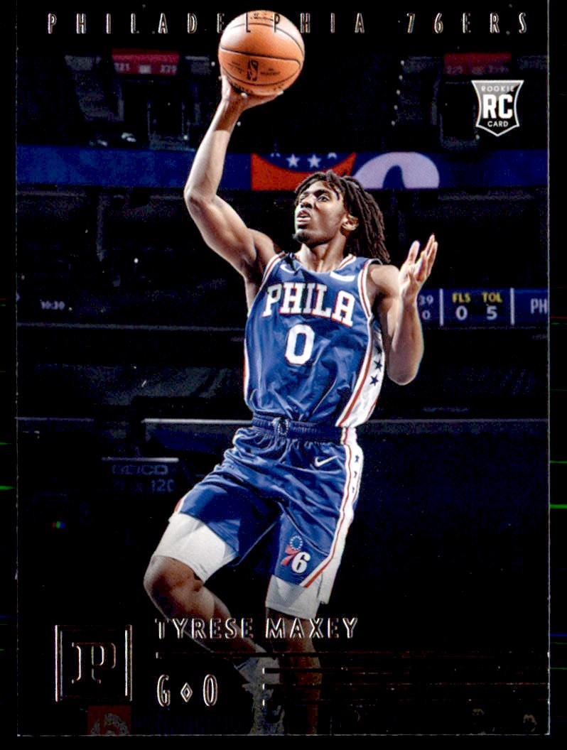 Tyrese Maxey 20-21 Prizm Draft Picks Silver Kentucky 76ers Rookie