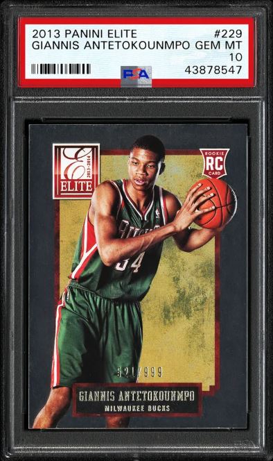 2013 Panini Elite Giannis Antetokounmpo Rookie Card #229 /999