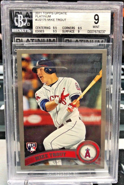 Rank 9: Mike Trout 2011 Topps Update Platinum #US175