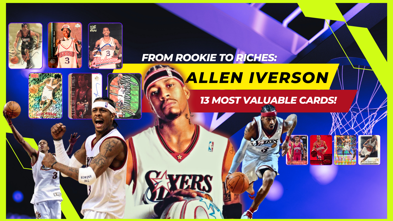 Philadelphia 76ers Allen Iverson #3 Nba 2020 New Arrival Light