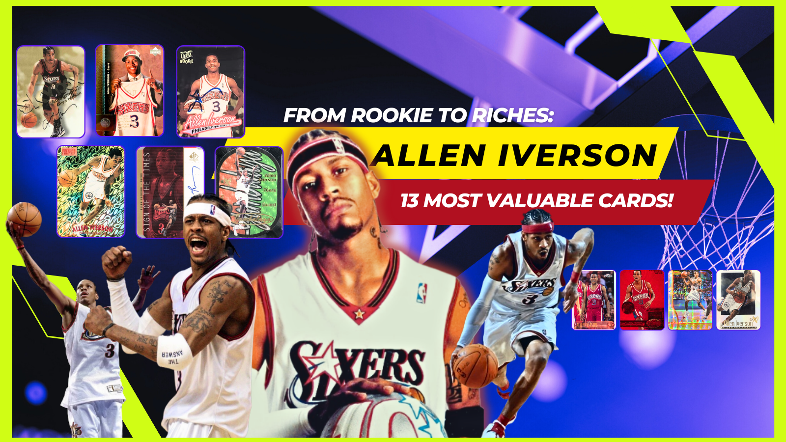 Top 13 Most Valuable Allen Iverson Rookie Cards | Cardbase