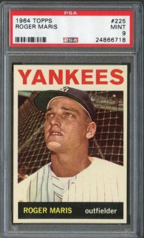 1968 Topps Roger Maris #330 Signed Card PSA Authentic. From 1968