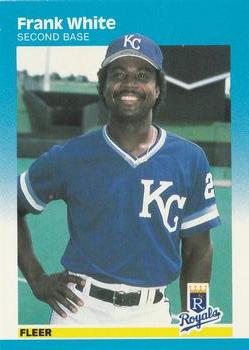 1989 Topps Baseball #25 Frank White Kansas City Royals