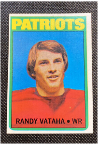 1972 Topps New England Patriots Randy Vataha #158