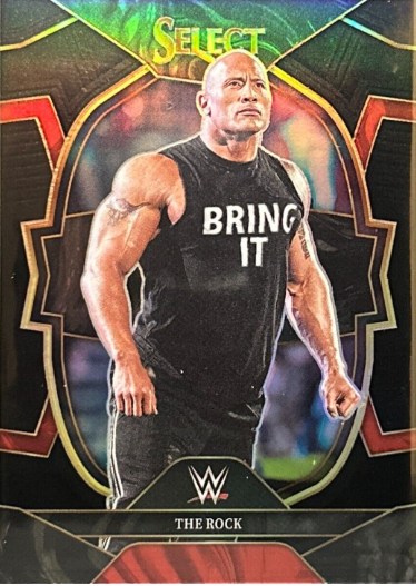 2023 Panini Select WWE Legends Concourse Black Prizm # 1/1 The Rock #31