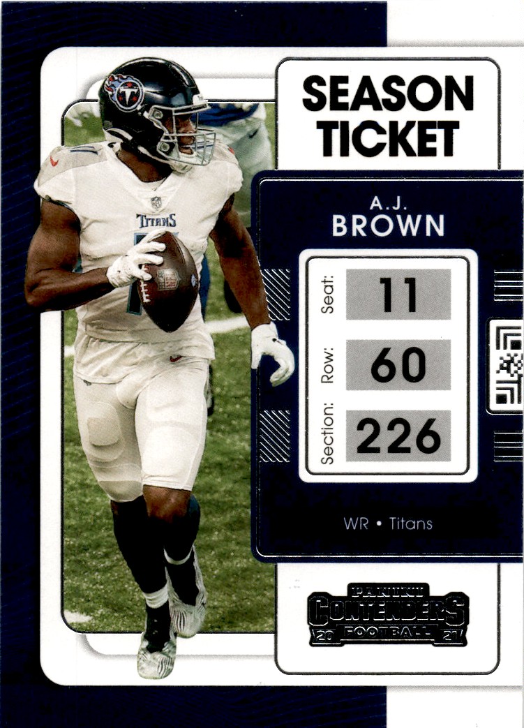 : 2020 Score A.J. BROWN Exclusive JERSEY PATCH Football Card -  1st Score - Tennessee Titans : Sports & Outdoors