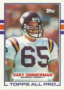 1987 Topps #207 Gary Zimmerman Vikings NFL Football Card (RC - Rookie Card)  NM-MT