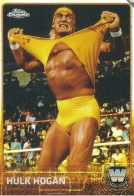 2015 Topps WWE Chrome Hulk Hogan #83 plus Refractors