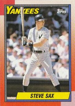 Steve Sax #2 Donruss 1990 Diamond Kings Baseball Trading Card