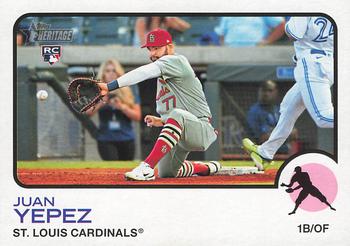  2022 Donruss Holo Blue #69 Juan Yepez RC Rookie Card St. Louis  Cardinals Rated Rookies Official MLBPA Baseball Card in Raw (NM or Better)  Condition : Sports & Outdoors